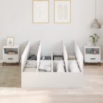 vidaXL Rám postele s úložným prostorem s úložiskom Biela 120 x 190 cm – Obrázok 4