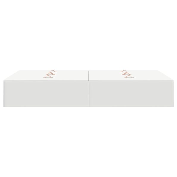 vidaXL Rám postele s úložným prostorem s úložiskom Biela 120 x 190 cm – Obrázok 7