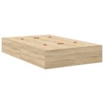 vidaXL Rám postele s úložným priestorom Sonoma Dub 120x190 cm – Obrázok 2