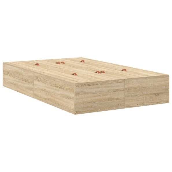 3335423_2.jpg vidaXL Rám postele s úložným priestorom Sonoma Dub 120x190 cm – Obrázok 2