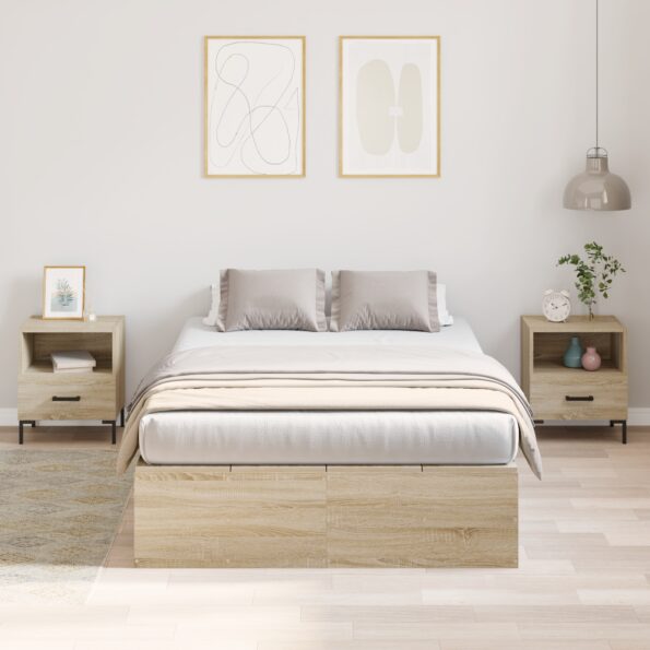 3335423_5.jpg vidaXL Rám postele s úložným priestorom Sonoma Dub 120x190 cm – Obrázok 5