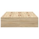 vidaXL Rám postele s úložným priestorom Sonoma Dub 120x190 cm – Obrázok 6
