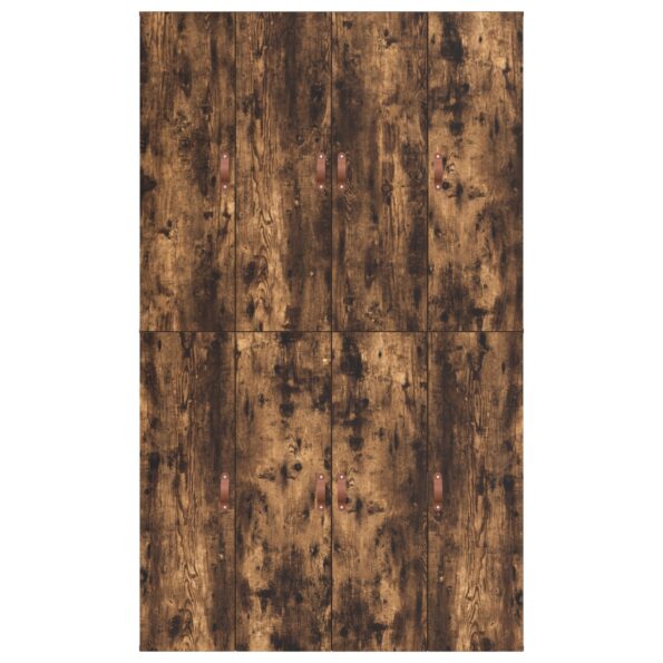 vidaXL Rám postele s úložným prostorem Dymová dub 120 x 190 cm – Obrázok 9
