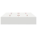 vidaXL Rám postele s úložným priestorom Biela 140x190 cm – Obrázok 6