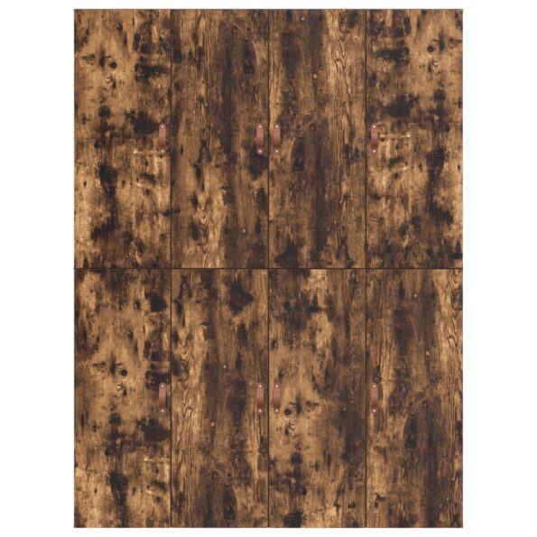 vidaXL Rám postele s úložným prostorem Dymová dub 140 x 190 cm – Obrázok 9