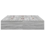 vidaXL Rám postele s úložným prostorem Sivý Sonoma 140 x 190 cm – Obrázok 6