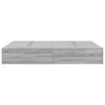 vidaXL Rám postele s úložným prostorem Sivý Sonoma 140 x 190 cm – Obrázok 7