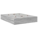vidaXL Rám postele s úložným prostorem Sivý Sonoma 140 x 190 cm – Obrázok 8