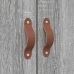 vidaXL Rám postele s úložným priestorom Šedý Sonoma 135x190 cm – Obrázok 10