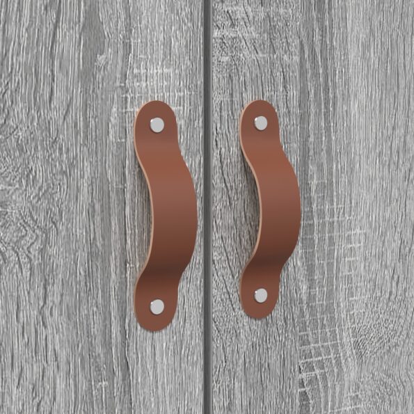 vidaXL Rám postele s úložným priestorom Šedý Sonoma 135x190 cm – Obrázok 10