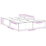 vidaXL Rám postele s úložným priestorom Šedý Sonoma 135x190 cm – Obrázok 13