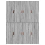 vidaXL Rám postele s úložným priestorom Šedý Sonoma 135x190 cm – Obrázok 9