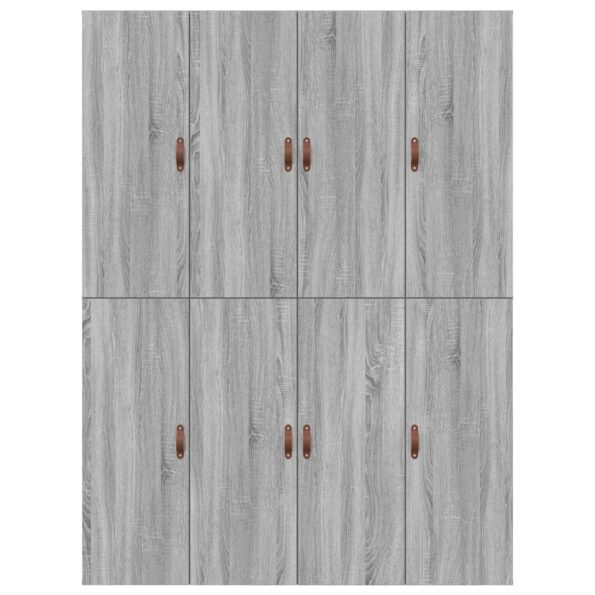 vidaXL Rám postele s úložným priestorom Šedý Sonoma 135x190 cm – Obrázok 9