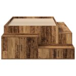 vidaXL Posteľ s úložným priestorom Staré drevo Drevo 100 x 200 cm – Obrázok 8