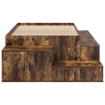 vidaXL Rám postele so skladovaním Dymený dub Kompozitné drevo 75 x 190 cm – Obrázok 8
