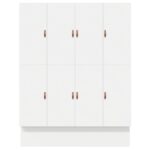 vidaXL Rám postele  Biela Kompozitné drevo 180 x 200 x 31.5 cm – Obrázok 6