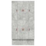 vidaXL Rám postele  Betónová šedá Inžinierske drevo 120 x 190 cm – Obrázok 7