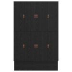 vidaXL Rám postele  Čierny dub Kompozitné drevo 140 x 190 cm – Obrázok 11