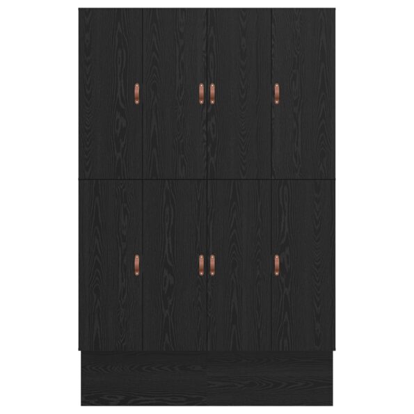 vidaXL Rám postele  Čierny dub Kompozitné drevo 140 x 190 cm – Obrázok 11