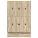 vidaXL Rám postele  s úložným priestorom Sonoma dub Inžinierske drevo – Obrázok 11