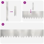 vidaXL Okrajové záhrady 50 ks 100x0,5x20 cm Nerezová oceľ – Obrázok 4