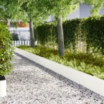 vidaXL záhradné obrubníky 30 ks Biele 100x0,5x30 cm Oceľ