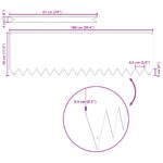 vidaXL záhradné obrubníky 30 ks Biele 100x0,5x30 cm Oceľ – Obrázok 5