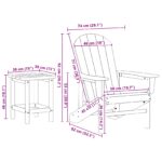 vidaXL 3-dielna záhradná súprava nábytku Námornícka modrá HDPE – Obrázok 10