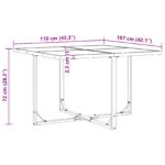 vidaXL 6-dielna záhradná jedálenská súprava s vankúšmi z ocele a textilénu – Obrázok 9