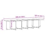 vidaXL Sada záhradného jedálenského nábytku 18 kusov s vankúšmi z ocele a textilénu – Obrázok 9