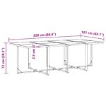 vidaXL 16-dielna záhradná jedálenská súprava s vankúšmi zo ocele a textilénu – Obrázok 9