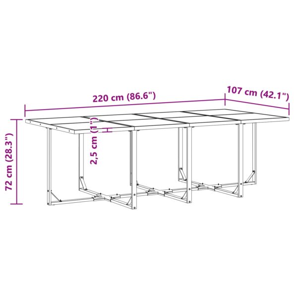 vidaXL 16-dielna záhradná jedálenská súprava s vankúšmi zo ocele a textilénu – Obrázok 9