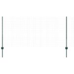 vidaXL Plotové stĺpy 22 ks U-Channel Zelené 140 cm Oceľ – Obrázok 3