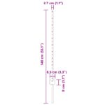 vidaXL Plotové stĺpy 88 ks U-kanál Sivé 140 cm Oceľ – Obrázok 7