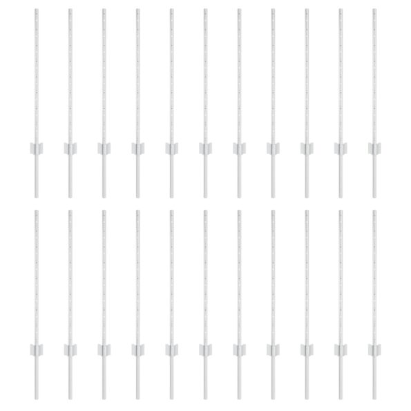 3335952_2.jpg vidaXL plotové stĺpy 22 ks U-kanál strieborné 120 cm oceľ – Obrázok 2