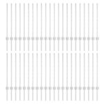 vidaXL Plotové stĺpy 44 ks U-Channel Strieborné 120 cm Oceľ – Obrázok 2