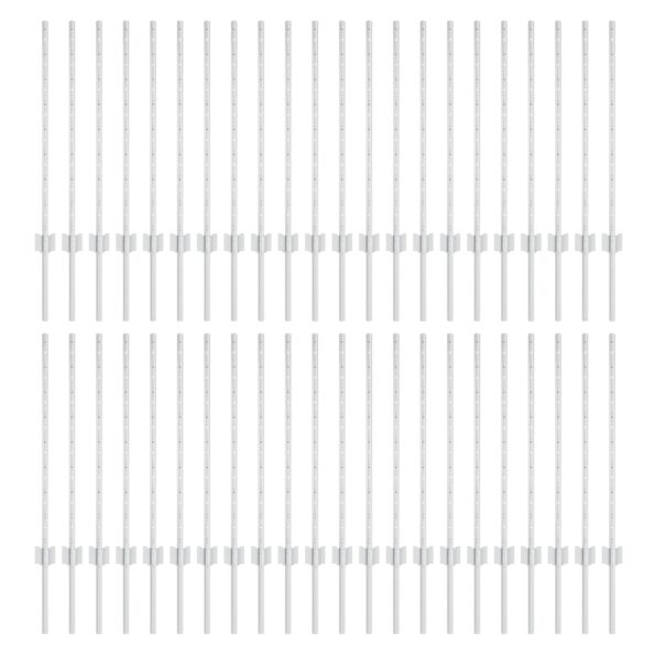 vidaXL Plotové stĺpy 44 ks U-Channel Strieborné 120 cm Oceľ – Obrázok 2