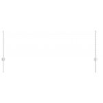 vidaXL Plotové stĺpy 44 ks U-Channel Strieborné 120 cm Oceľ – Obrázok 3