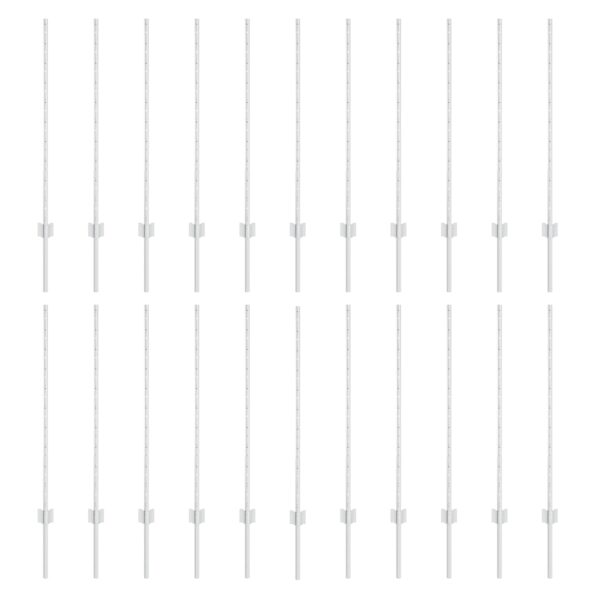 3335954_2.jpg vidaXL Plotové stĺpy 44 ks U-channel Sivá 140 cm Oceľ – Obrázok 2
