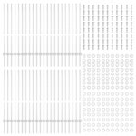 vidaXL Plotové stĺpy 88 ks U-Channel Strieborné 140 cm Oceľ – Obrázok 4