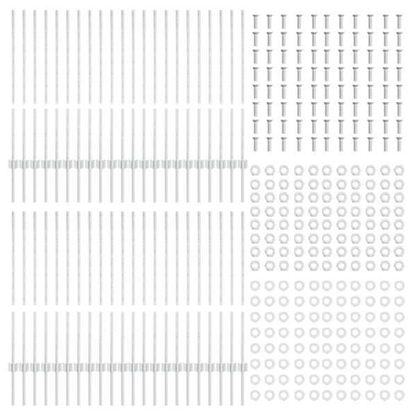 vidaXL Plotové stĺpy 88 ks U-Channel Strieborné 140 cm Oceľ – Obrázok 4