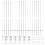 vidaXL plotové stĺpy 44 ks U-kanál strieborné 180 cm oceľ – Obrázok 4