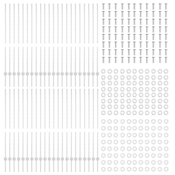 vidaXL 88 ks U-Channel Strieborné 180 cm Oceľové plotové stĺpy – Obrázok 4