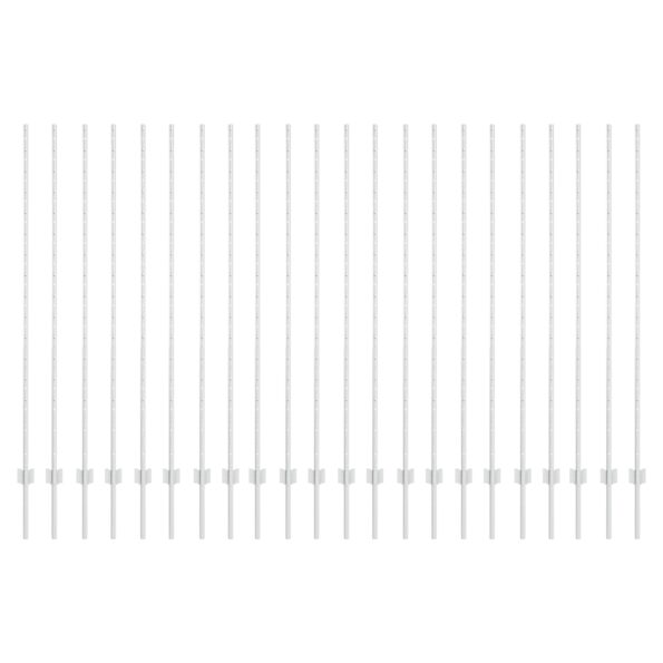vidaXL plotové stĺpy 44 ks U-žľabový strieborný 200 cm oceľ – Obrázok 2