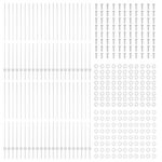 vidaXL Oplocovacie stĺpy 88 ks U-Channel Strieborné 200 cm Oceľ – Obrázok 4