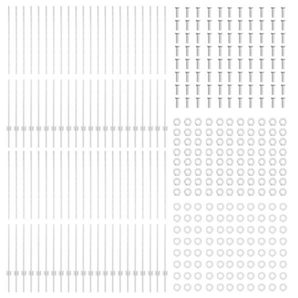 vidaXL Oplocovacie stĺpy 88 ks U-Channel Strieborné 200 cm Oceľ – Obrázok 4