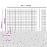 vidaXL Euro plot so 5 U stĺpikmi Zelený 1.5x10 m z ocele – Obrázok 11