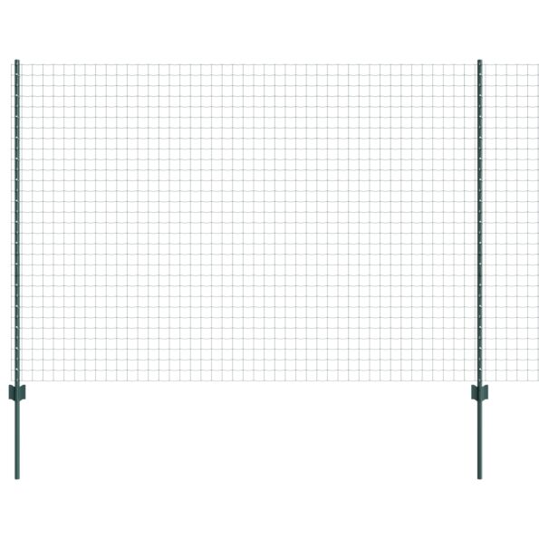 3335971_6.jpg vidaXL Euro plot s 5 U stĺpikmi Zelený 1.6x10 m Oceľ – Obrázok 6