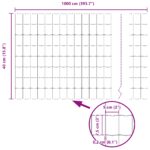 VidaXL Euro plot s 5 U stĺpmi Zelený 0,4x10 m Kov – Obrázok 11