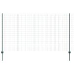 vidaXL Euro plot s 5 U stĺpmi Zelený 1.4x10 m Oceľ – Obrázok 6